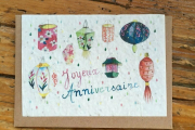 les cartes de Lulu "joyeux anniversaire"(lanternes)